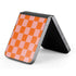 Orange Checkered Galaxy Z Flip6 Skin