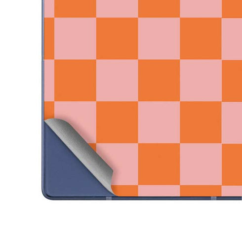 Orange Checkered Galaxy Z Fold6 Skin