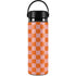 Orange Checkered Hydro Flask 20oz Wide Mouth Skin