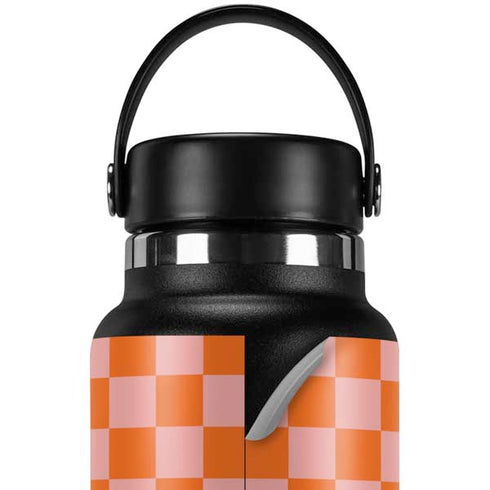 Orange Checkered Hydro Flask 32oz Wide Mouth Skin