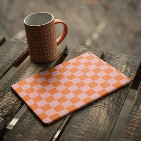 Orange Checkered iPad Skins