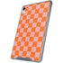 Orange Checkered iPad 11th Gen (2025) Clear Case