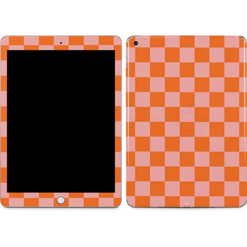 Orange Checkered Apple iPad Skin