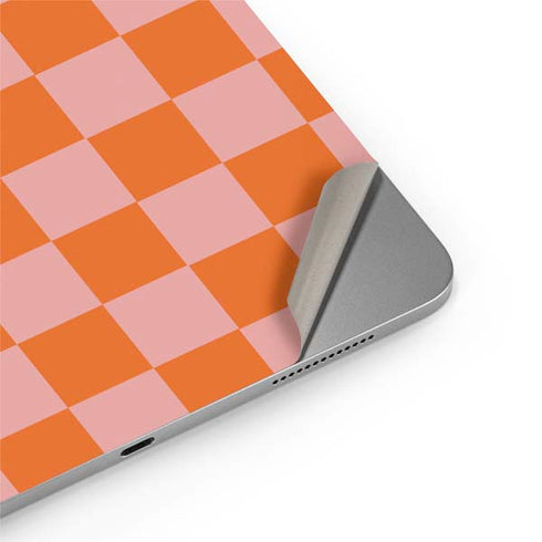 Orange Checkered Apple iPad Air Skin