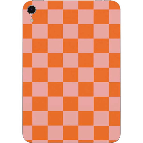 Orange Checkered Apple iPad Mini Skin