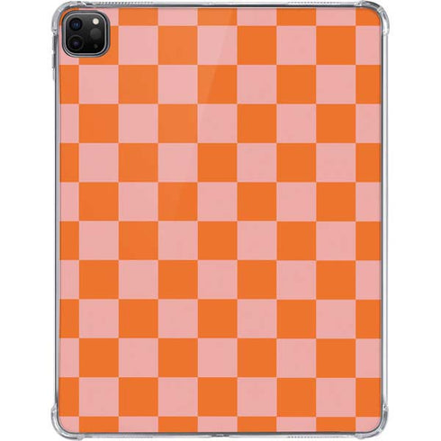 Orange Checkered iPad Pro 11in (2024) Clear Case