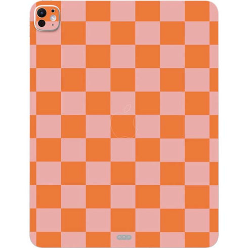 Orange Checkered iPad Pro 13in M4 (2024) Skin