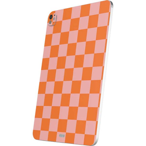 Orange Checkered iPad Pro 13in M4 (2024) Skin