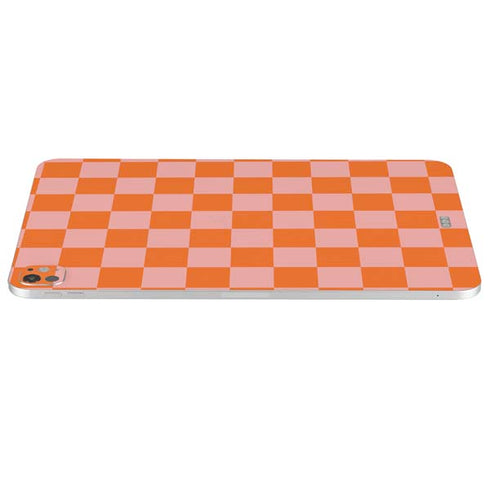 Orange Checkered iPad Pro 13in M4 (2024) Skin