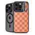 Orange Checkered iPhone 14 Pro Kickstand Case