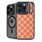 Orange Checkered iPhone 14 Pro Max Kickstand Case