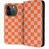 Orange Checkered iPhone 15 Pro Folio Case
