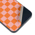 Orange Checkered iPhone 15 Skin