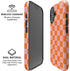 Orange Checkered iPhone 16 Magsafe Impact Case