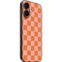 Orange Checkered iPhone 16 Plus Skin