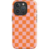 Orange Checkered iPhone 16 Pro Impact Case