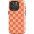 Orange Checkered iPhone 16 Pro Magsafe Impact Case