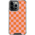 Orange Checkered iPhone 16 Pro Max Clear Case