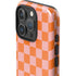 Orange Checkered iPhone 16 Pro Max Impact Case
