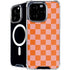 Orange Checkered iPhone 16 Pro Max MagSafe Case