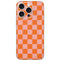 Orange Checkered iPhone 16 Pro Skin