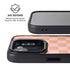 Orange Checkered iPhone 16e Kickstand Case