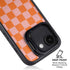Orange Checkered iPhone 16e Kickstand Case