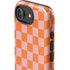 Orange Checkered iPhone 16e Impact Case