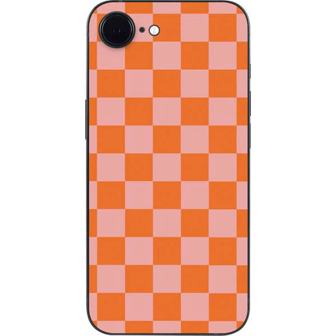 Orange Checkered iPhone 16e Skin