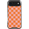 Orange Checkered iPhone 17 Air Clear Case