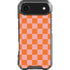 Orange Checkered iPhone 17 Air Clear Case