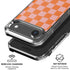 Orange Checkered iPhone 17 Air Clear Case