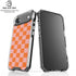 Orange Checkered iPhone 17 Air Clear Case