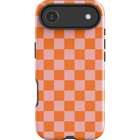Orange Checkered iPhone 17 Air Impact Case