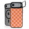 Orange Checkered iPhone 17 Air Kickstand Case