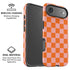 Orange Checkered iPhone 17 Air Magsafe Impact Case