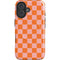 Orange Checkered iPhone 17 Magsafe Impact Case