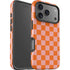 Orange Checkered iPhone 17 Pro Impact Case