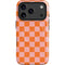 Orange Checkered iPhone 17 Pro Magsafe Impact Case