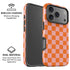 Orange Checkered iPhone 17 Pro Magsafe Impact Case