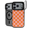 Orange Checkered iPhone 17 Pro Max Kickstand Case