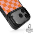 Orange Checkered iPhone 17 Pro Max Kickstand Case