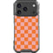 Orange Checkered iPhone 18 Pro Clear Case