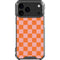 Orange Checkered iPhone 18 Pro Max Clear Case