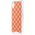 Orange Checkered iPhone XS Clear Case
