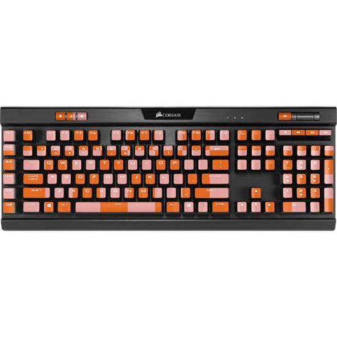 Orange Checkered K95 RGB PLATINUM Mechanical Gaming Keyboard Skin