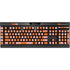 Orange Checkered K95 RGB PLATINUM Mechanical Gaming Keyboard Skin