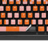 Orange Checkered K95 RGB PLATINUM Mechanical Gaming Keyboard Skin