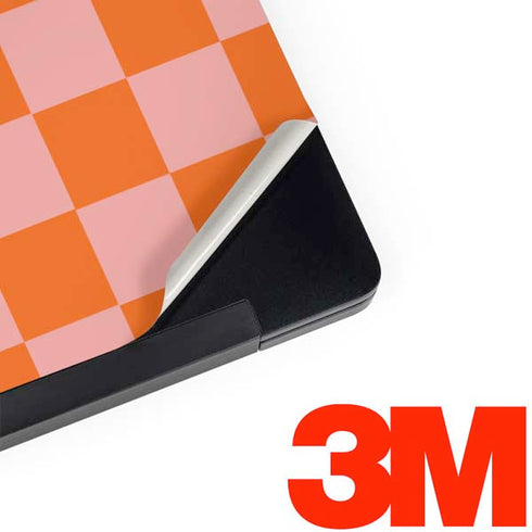 Orange Checkered Dell Latitude Skin