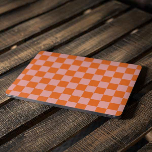 Orange Checkered Apple MacBook Air Skin